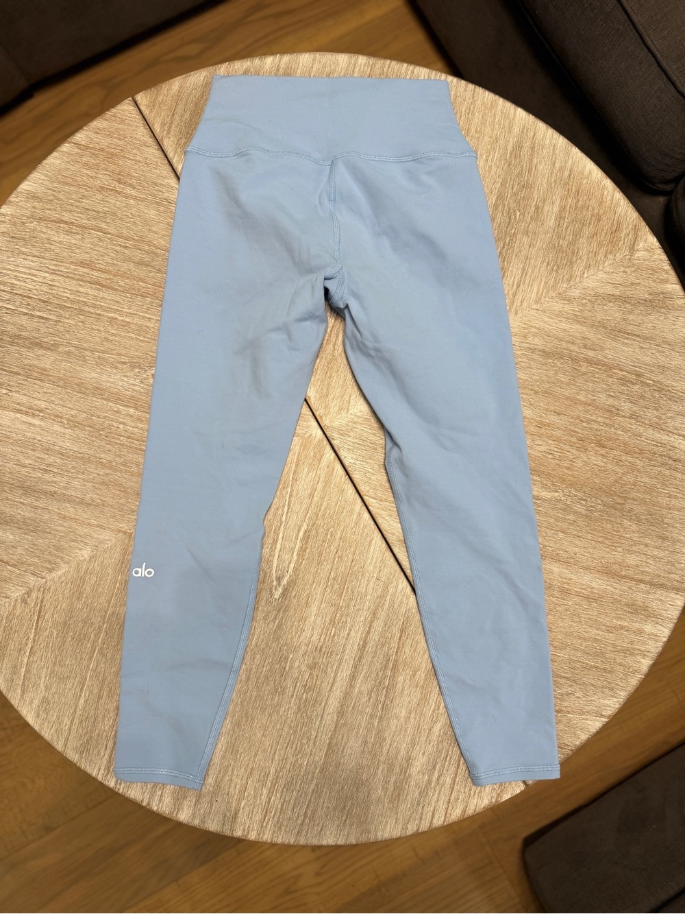 ALO Yoga Women’s Light Blue High-Waist Leggings, Size Small